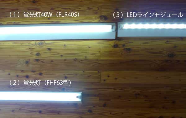 蛍光灯とLED照明器具の明るさ比較 | SHIBA建築工房｜Journal